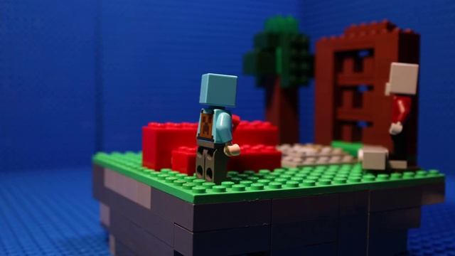 Minecraft Bedwars LEGO STOP MOTION test смотреть онлайн