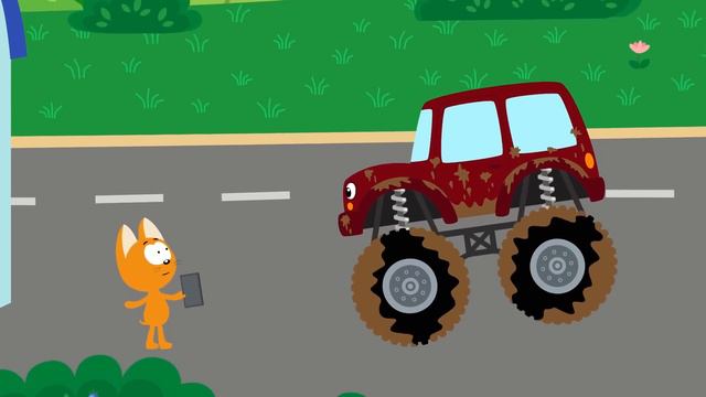 CARWASH 🚙 Meow Meow Kitty Song 🚕 Popular Nursery Rhymes