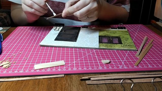 #DIY Decorating dollhouse's walls with wood moldings | Украшение стен деревянными молдингами | смотреть онлайн