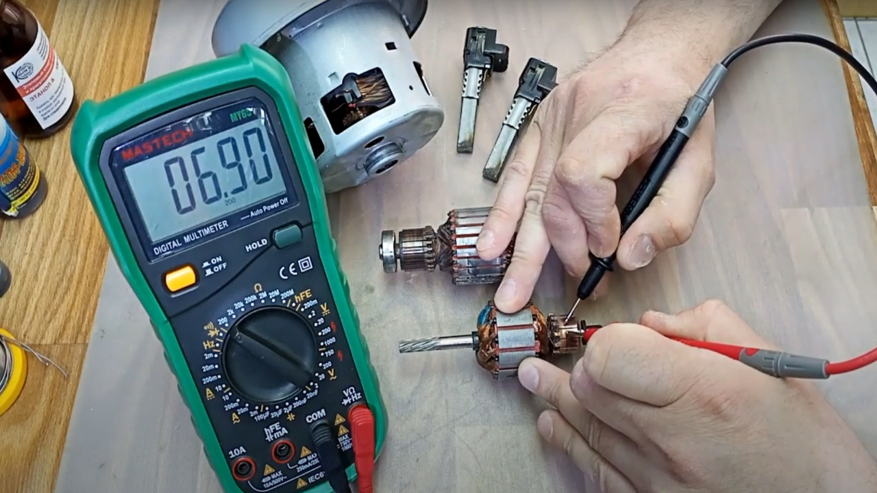 Как проверить якорь любого электроинструмента. смотреть онлайн