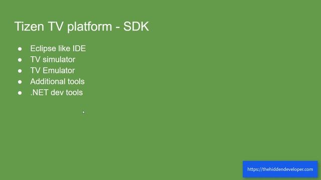 Introduction to Tizen TV platform смотреть онлайн
