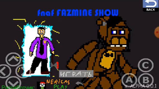 Game Creator меню игры про FazMine SHOW
