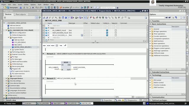 PLC S7-300 connect with encoders and convert to speed смотреть онлайн