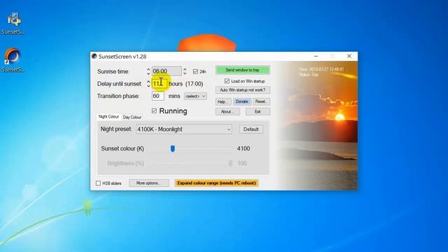 Как уменьшить яркость экрана. Программа SunsetScreen смотреть онлайн