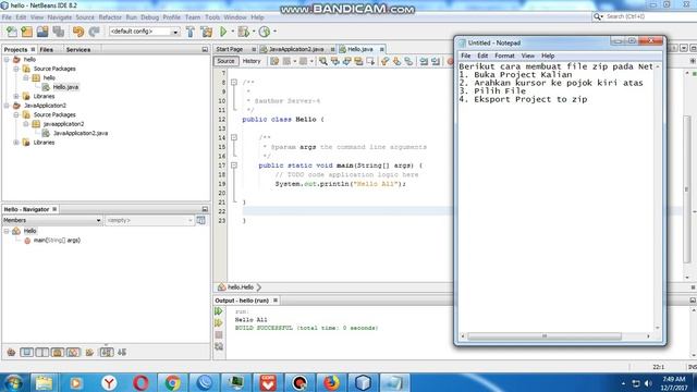 Cara membuat file zip pada NetBeans смотреть онлайн