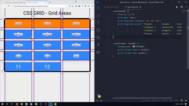 Curso de CSS GRID: 5.- Grid Areas смотреть онлайн