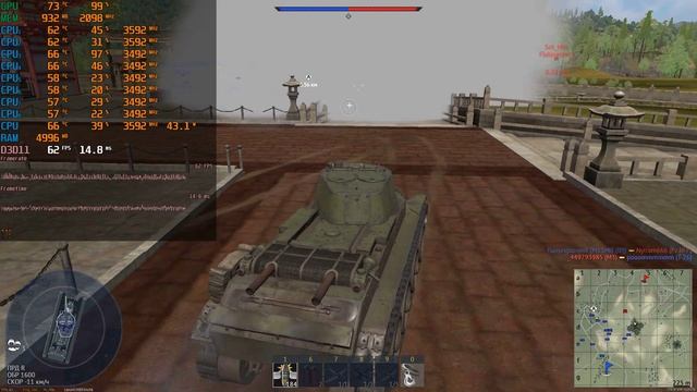 Тест GTX550Ti 1Gb и I7 2600 (E3 1270) в War Thunder