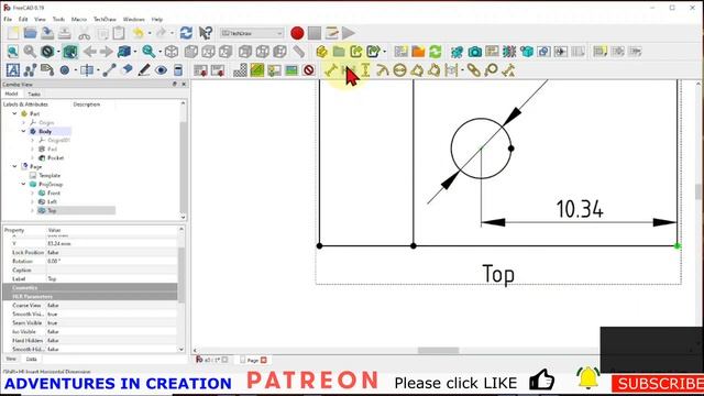 FreeCAD for Beginners #27 Tech Draw смотреть онлайн