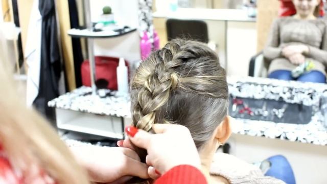 French Braid Updo. смотреть онлайн