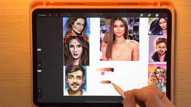 Как рисовать кожу + Идеальная палитра для кожи | Урок Nika Portraits смотреть онлайн