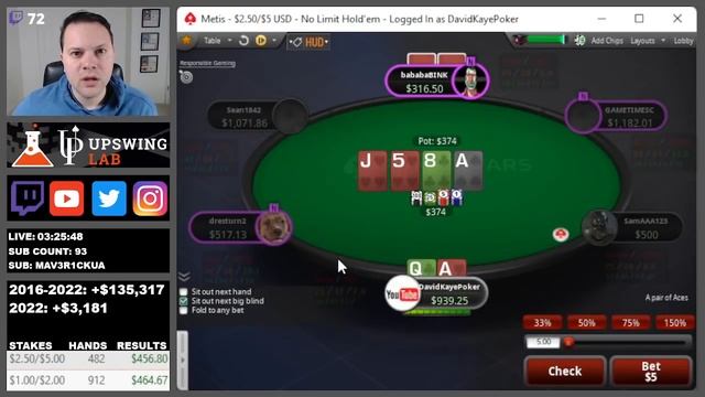 Full House Check-Raise ALL-IN | Poker Vlog #361 смотреть онлайн