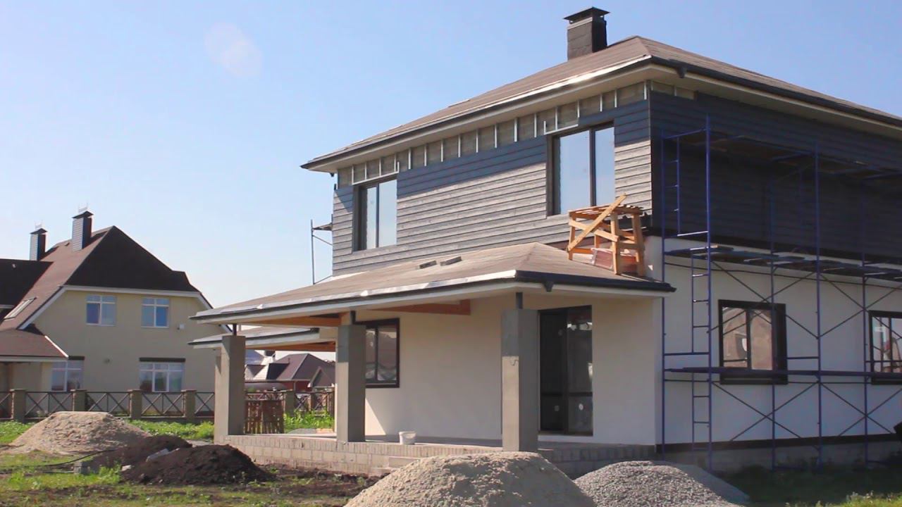 Современный фасад с фиброцементным сайдингом Cedral Wood смотреть онлайн