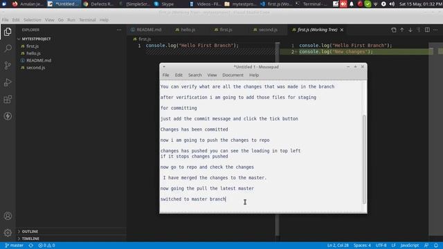 Using VS code for git operation. смотреть онлайн