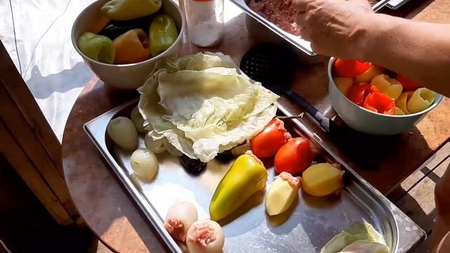 Долма овощная! Фаршированные овощи в казане! #долма долма смотреть онлайн