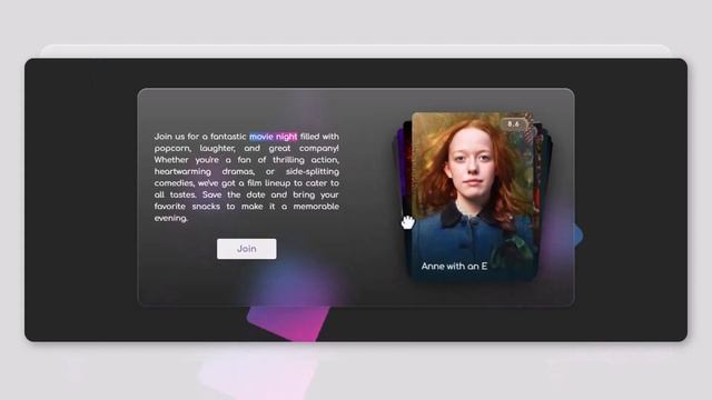 Animated Movies Card With SwiperJs смотреть онлайн