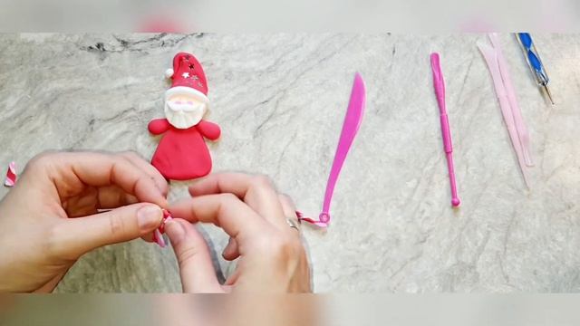 Лепим деда мороза из пластилина смотреть онлайн