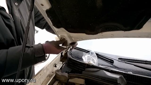 Установка упоров (амортизаторов) капота Nissan Qashqai (2007-2013) (арт. KU-NI-QK00-00) от upory.ru смотреть онлайн