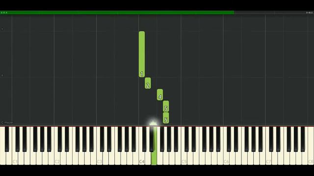 EASIEST Jingle Bells Piano Tutorial Synthesia (normal speed) смотреть онлайн