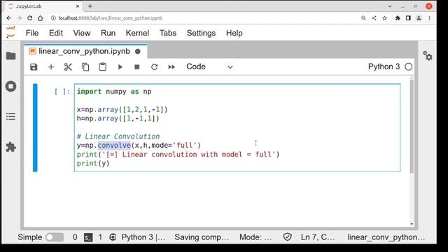 Python Linear convolution смотреть онлайн