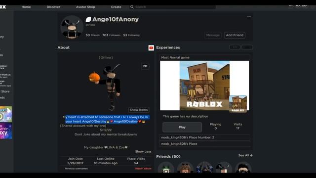 Roblox ONLINE DATER Profiles 6 ? смотреть онлайн