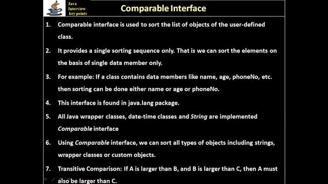396. Java Comparable Interface смотреть онлайн