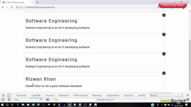JavaScript Quick Mastery Course смотреть онлайн