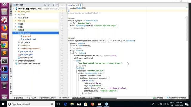 How to automate Flutter app using Flutter driver смотреть онлайн