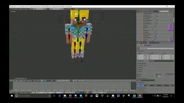 Blender - Minecraft Rig Showcase & Tips! смотреть онлайн