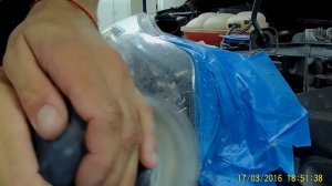 Как убрать ГЛУБОКУЮ царапину на пластиковой фаре | ПОЛИРОВКА ФАР СВОИМИ РУКАМИ