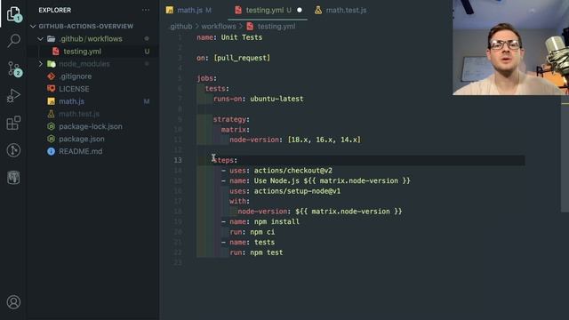 How to setup a CI/CD pipeline using Github Actions by running automated jest unit tests смотреть онлайн