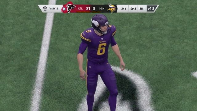 Madden 20 Gameplay Minnesota Vikings vs Atlanta Falcons – CPU vs CPU Madden NFL 20 Color Rush смотреть онлайн
