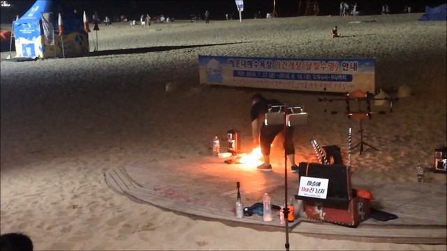 Пляж Haeundae в Пусане. Южная Корея. смотреть онлайн