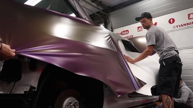 White Audi TT RS wrapped Rushing Riptide смотреть онлайн