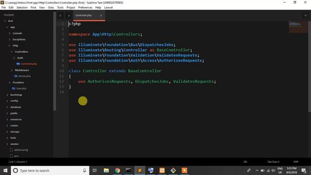 Learn Laravel 5.7 from scratch | Laravel tutorial 4 (Project Structure) смотреть онлайн