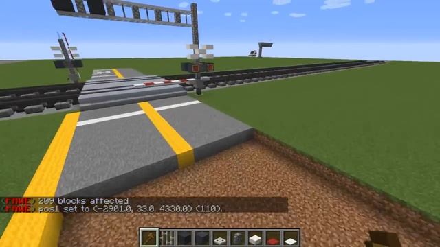 Minecraft Cantilever Signal Railroad Crossing Tutorial смотреть онлайн
