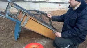 #14. Поставил новые колеса на самодельную телегу для мотоблока.