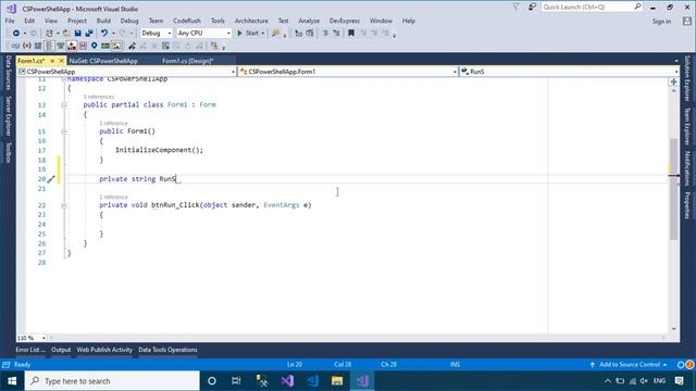 C# Tutorial - Run PowerShell Command from C# Winform App смотреть онлайн