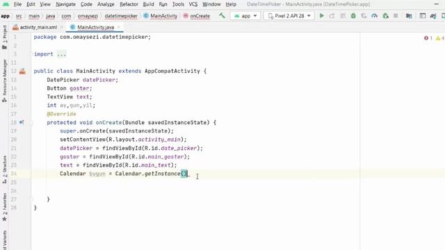 63 - DatePicker | Android Studio Dersleri (2021) смотреть онлайн