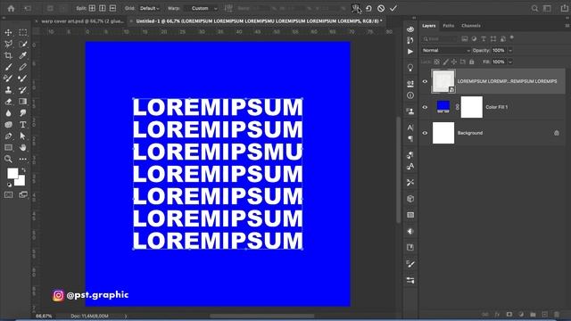 How to Create Warp Text Cover Art Design in Photoshop - Photoshop Tutorials смотреть онлайн