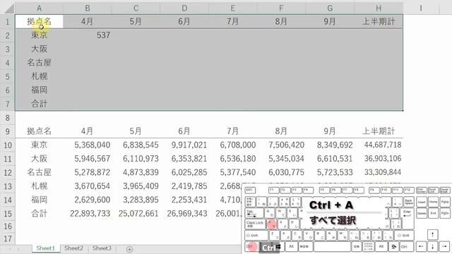 【Excel講座】｢Ctrl + .｣の威力を知ってますか？★超便利！★ смотреть онлайн