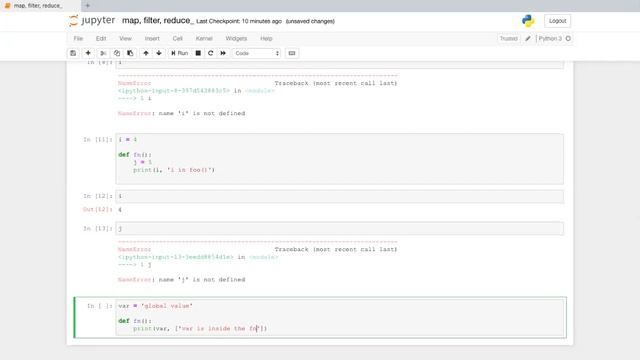 11. Map, Filter, Reduce Functions and Scope of variables - Python for Data Science смотреть онлайн