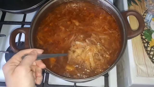 Постный борщ, курица с картошкой в рукаве и салат смотреть онлайн