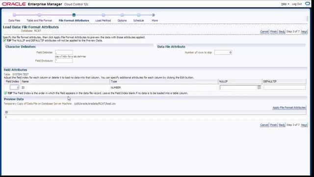 How to bulk load data into Oracle using Oracle Enterprise Manager 12c смотреть онлайн