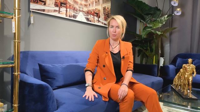 Синий бархат: диван Proud 一 комфорт по-королевски смотреть онлайн