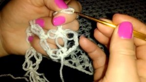 Вязание крючком. Урок 9. Палантин из соломоновых петель.