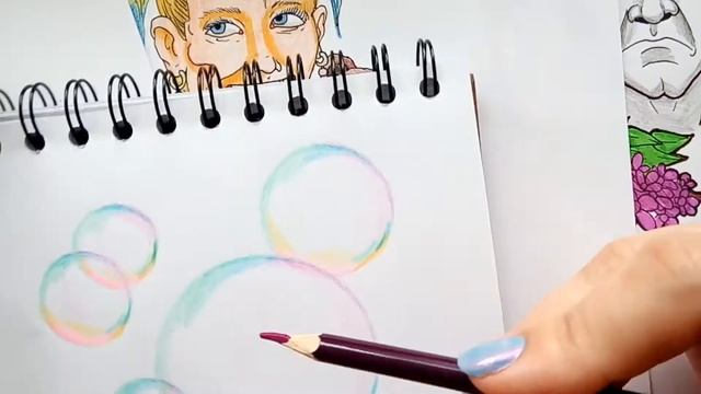 Как нарисовать мыльные пузыри смотреть онлайн