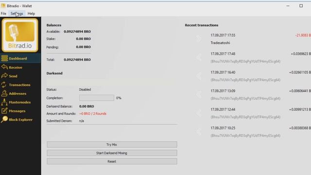 Восстановление кошелька Bitradio из файла .dat смотреть онлайн