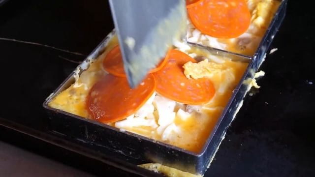 Комбинированный тост с пиццей｜Корейская уличная еда｜Combination Pizza Toast｜Korean Street Food