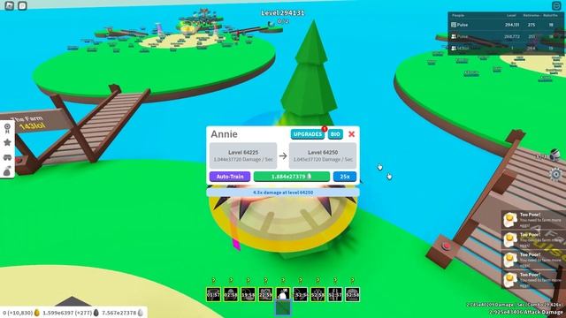 Timelapsing to level 303K and annie's first upgrade (egg farm simulator roblox) смотреть онлайн