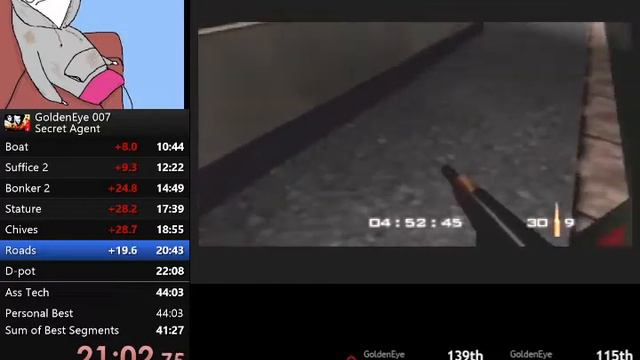 Goldeneye Secret Agent RTA in 42:25 смотреть онлайн